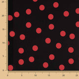 Koshibo Polka Dots 15mm Black-Red - Ribes y Casals