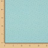 Turquoise Leaves Printed Calico - Ribes y Casals