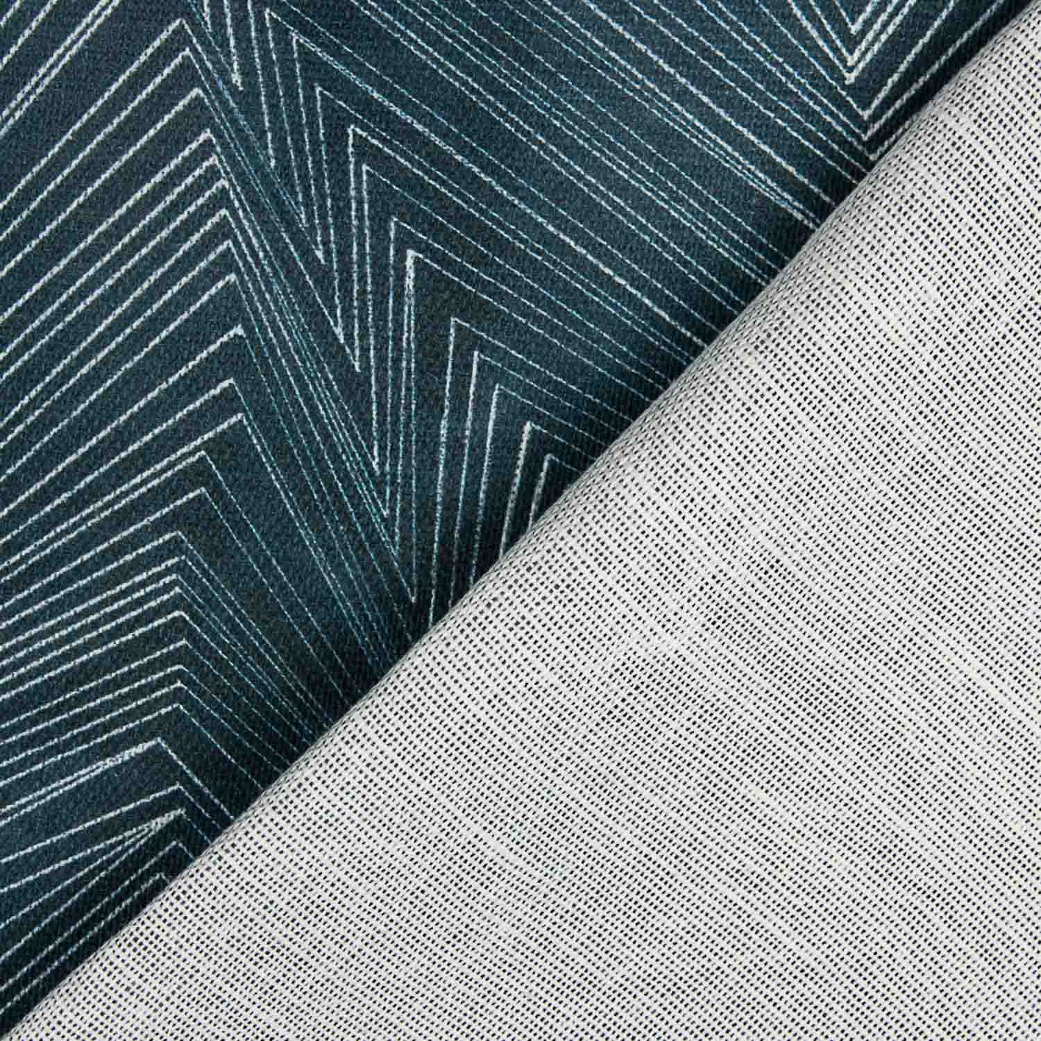 Linen and Jute Abyssal Geometric Print - Ribes y Casals