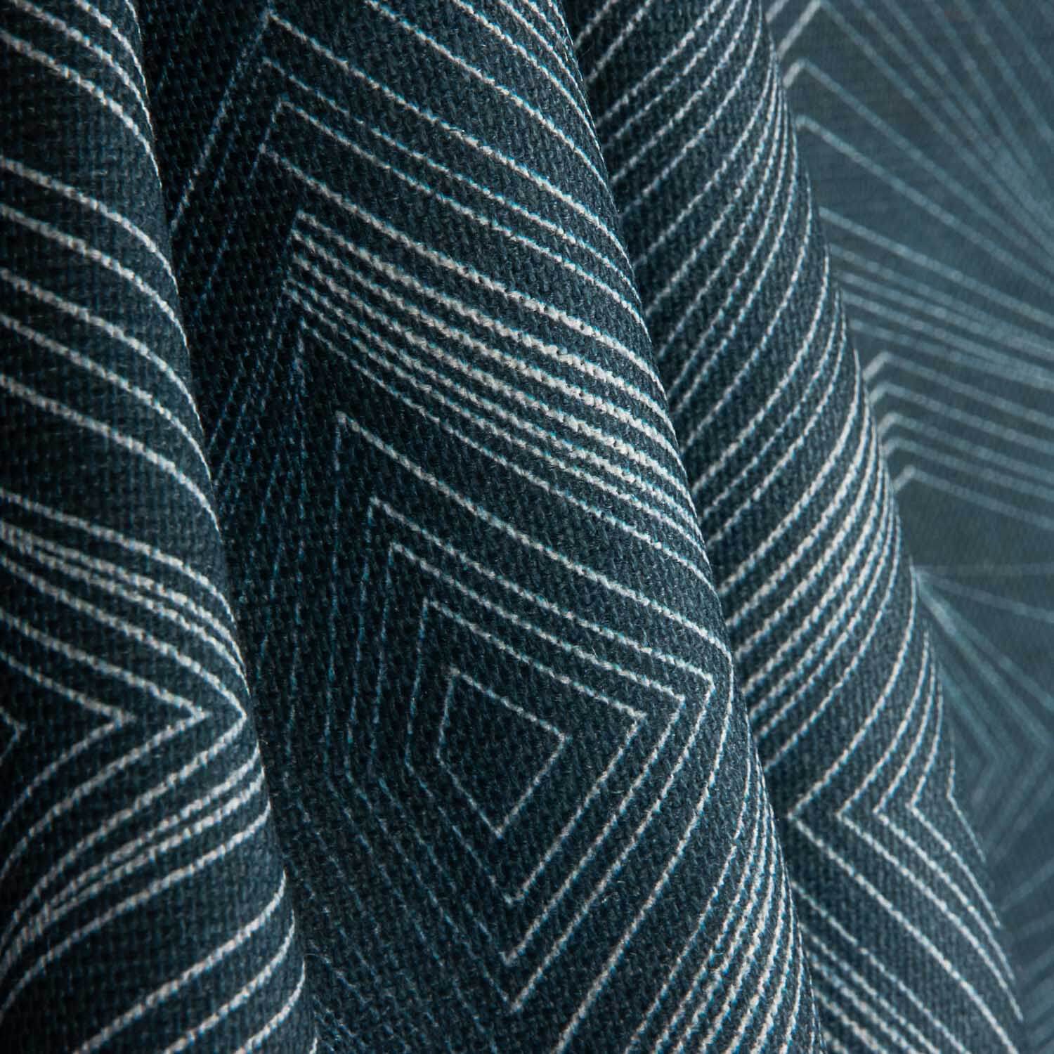 Linen and Jute Abyssal Geometric Print - Ribes y Casals