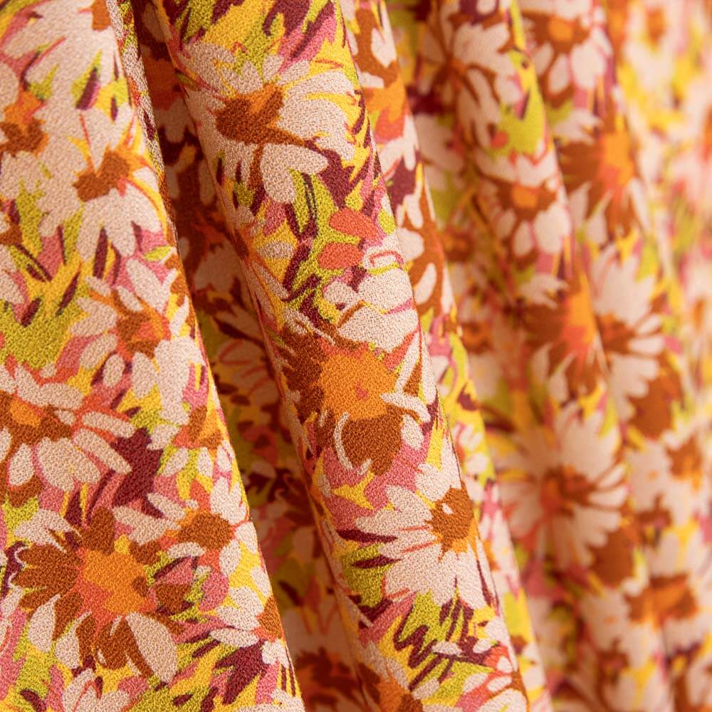 Jasmine Salmon Viscose Crepe - Ribes y Casals