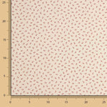 Red Micro Floral Cotton Poplin - Ribes y Casals