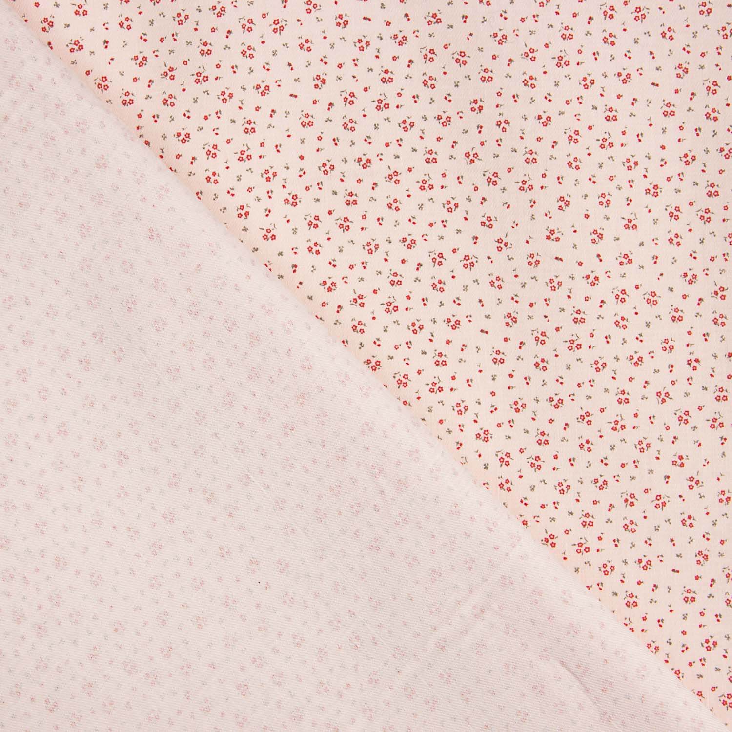 Dusty Pink Micro Floral Cotton Poplin - Ribes y Casals