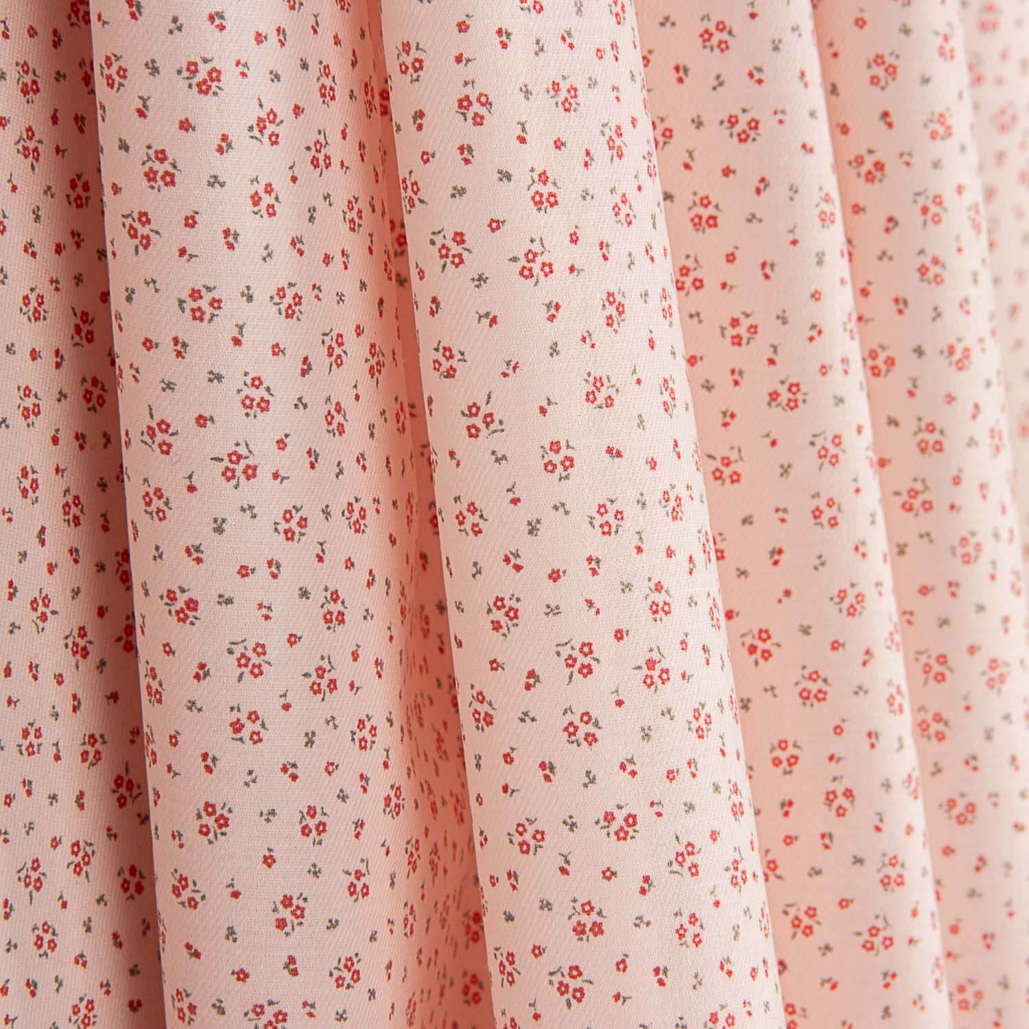 Dusty Pink Micro Floral Cotton Poplin - Ribes y Casals