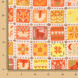 Voile Viscose Coral Mosaic - Ribes y Casals