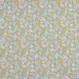 Mustard Vintage Floral Cotton Poplin - Ribes y Casals