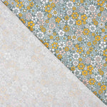 Mustard Vintage Floral Cotton Poplin - Ribes y Casals