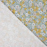 Mustard Vintage Floral Cotton Poplin - Ribes y Casals