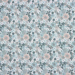 Aqua Green Vintage Floral Cotton Poplin - Ribes y Casals
