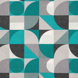 Printed Canvas Geometric Turquoise - Ribes y Casals