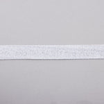 White Herringbone Ribbon Glitter - Ribes y Casals