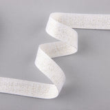 Ecru Herringbone Ribbon Glitter - Ribes y Casals