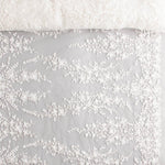 White Tulle Bridal Beading with 3D Flowers – Elegance - Ribes y Casals