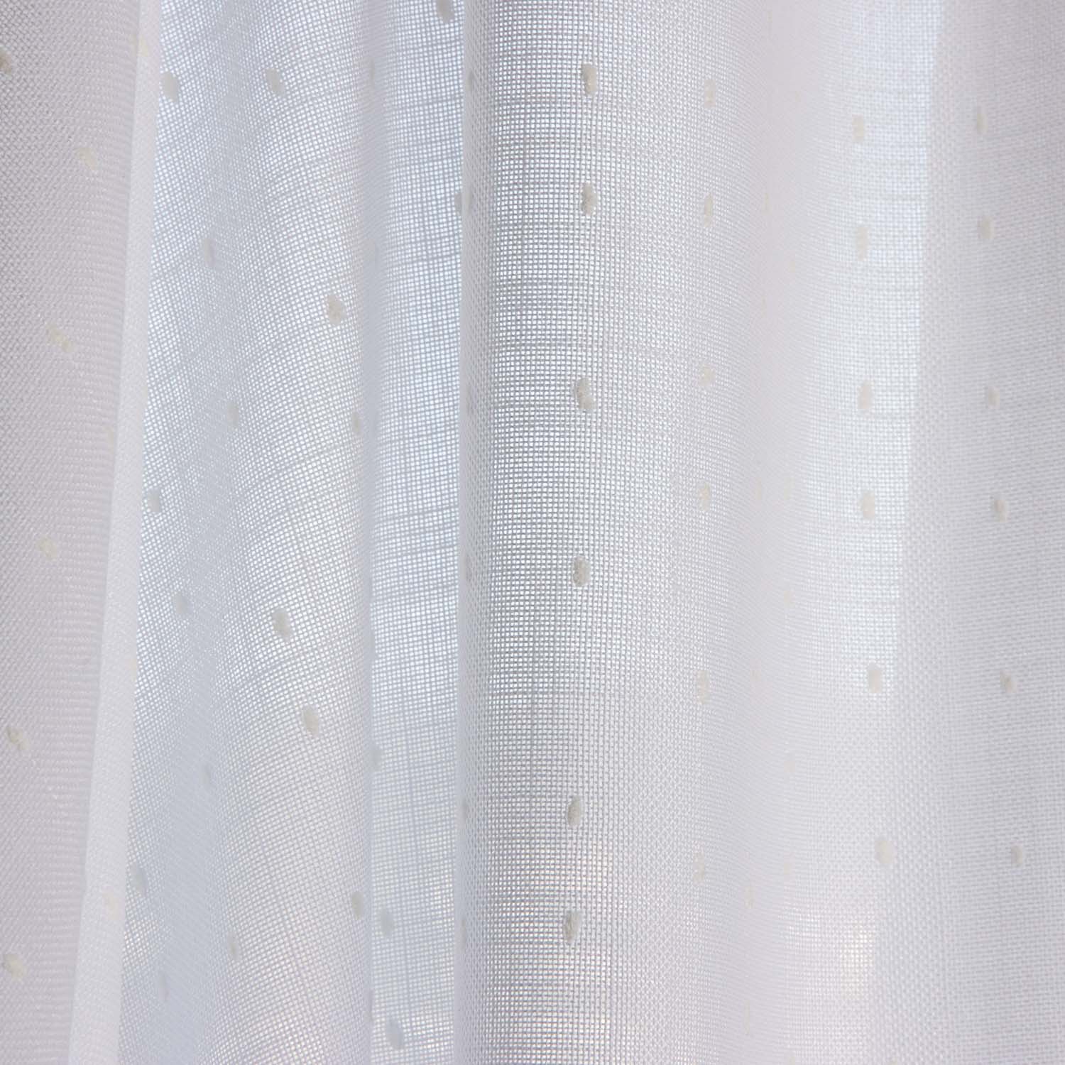White Plumeti Sheer Curtain - Ribes y Casals