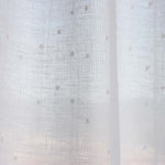 Natural White Plumeti Sheer Curtain - Ribes y Casals