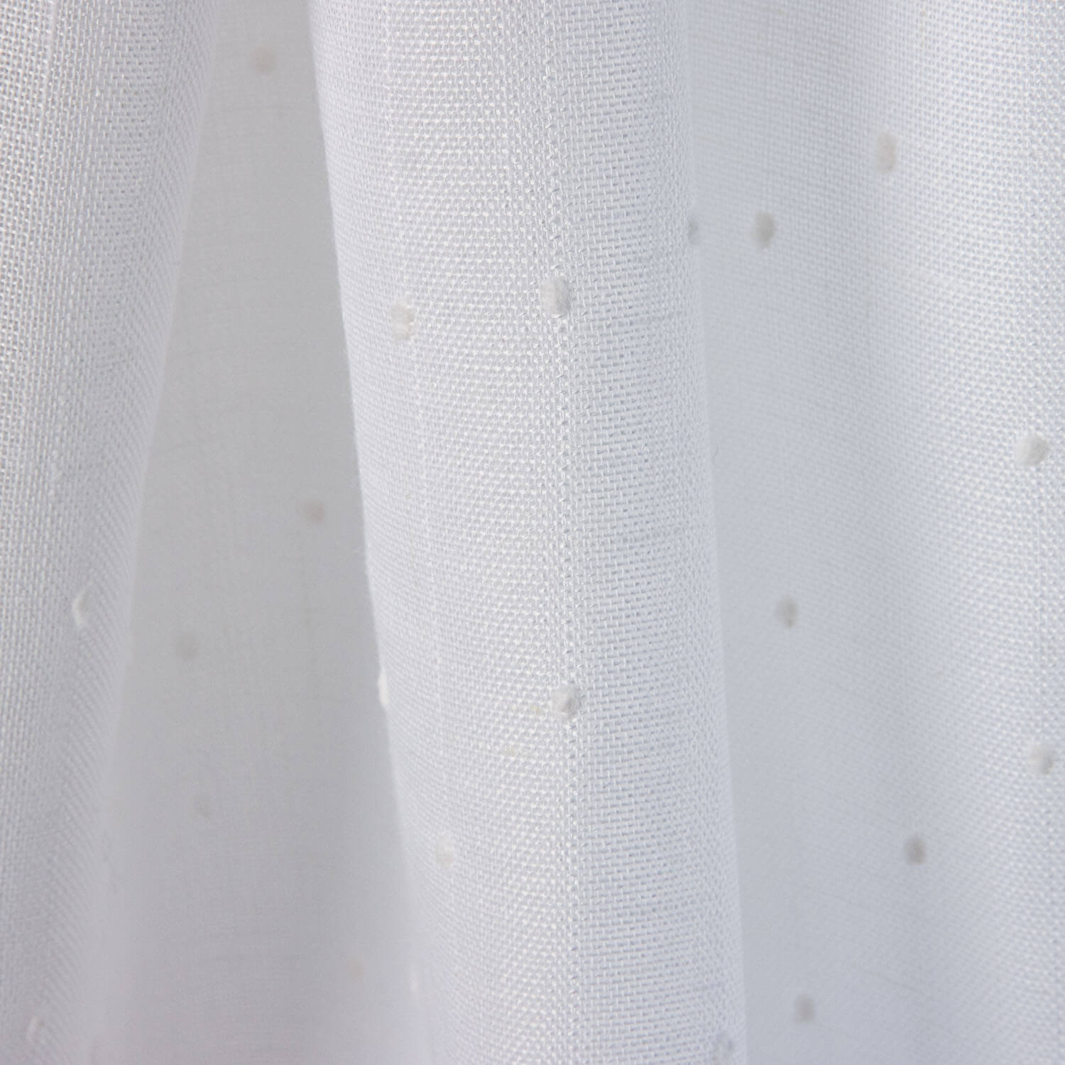 Natural White Plumeti Sheer Curtain - Ribes y Casals