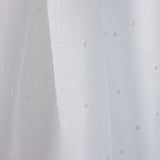 Natural White Plumeti Sheer Curtain - Ribes y Casals