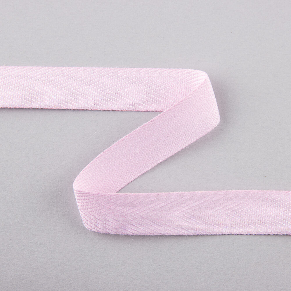 Pink Cotton Herringbone Ribbon - Ribes y Casals
