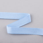 Light Blue Cotton Herringbone Ribbon - Ribes y Casals
