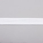 White Cotton Herringbone Ribbon - Ribes y Casals