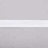 White Cotton Herringbone Ribbon - Ribes y Casals