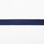 Navy Cotton Herringbone Ribbon - Ribes y Casals