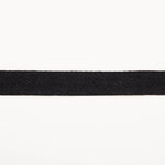 Black Cotton Herringbone Ribbon - Ribes y Casals