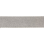 30 mm Grey Cotton Herringbone Ribbon - Ribes y Casals
