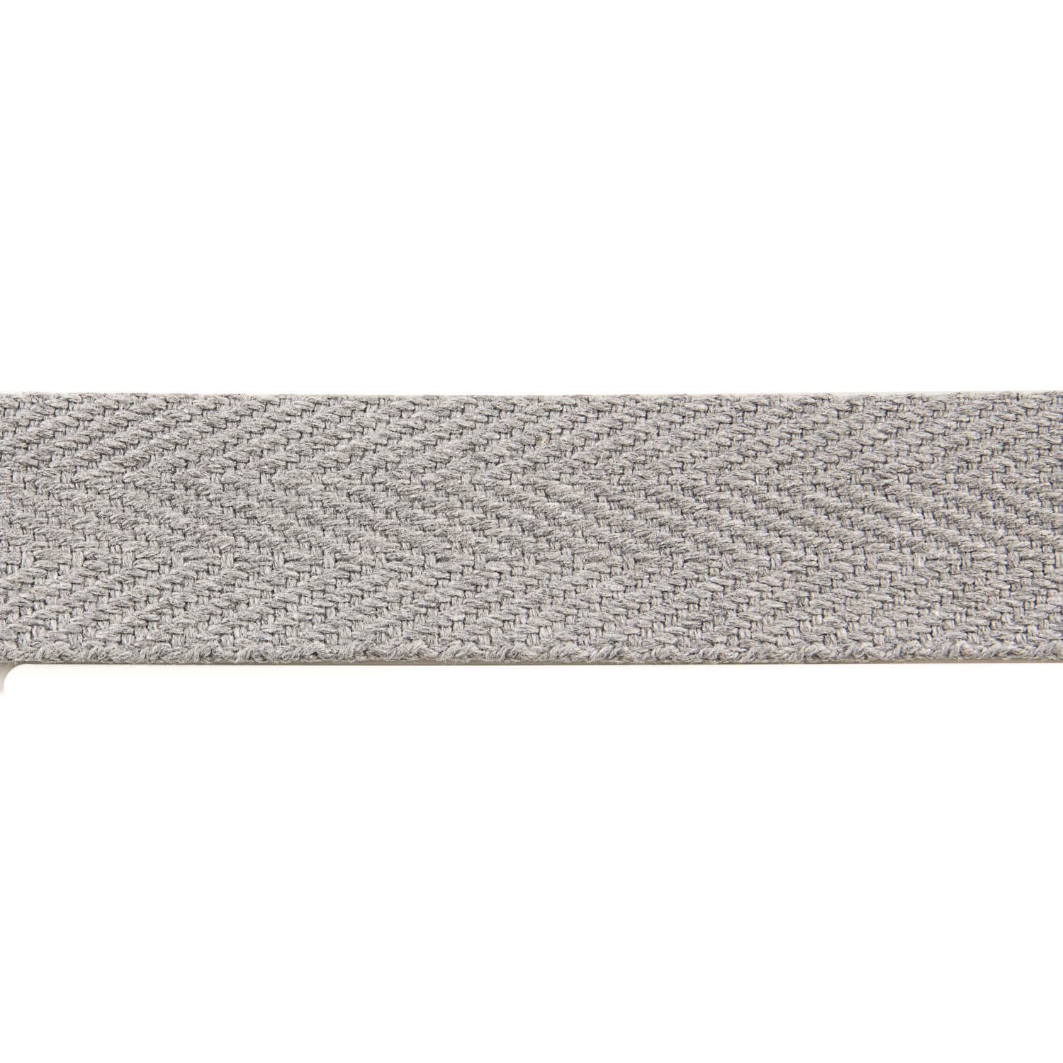 30 mm Grey Cotton Herringbone Ribbon - Ribes y Casals