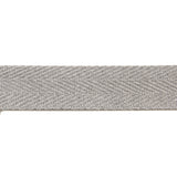 30 mm Grey Cotton Herringbone Ribbon - Ribes y Casals