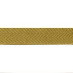 30 mm Ochre Cotton Herringbone Ribbon - Ribes y Casals