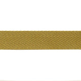30 mm Ochre Cotton Herringbone Ribbon - Ribes y Casals