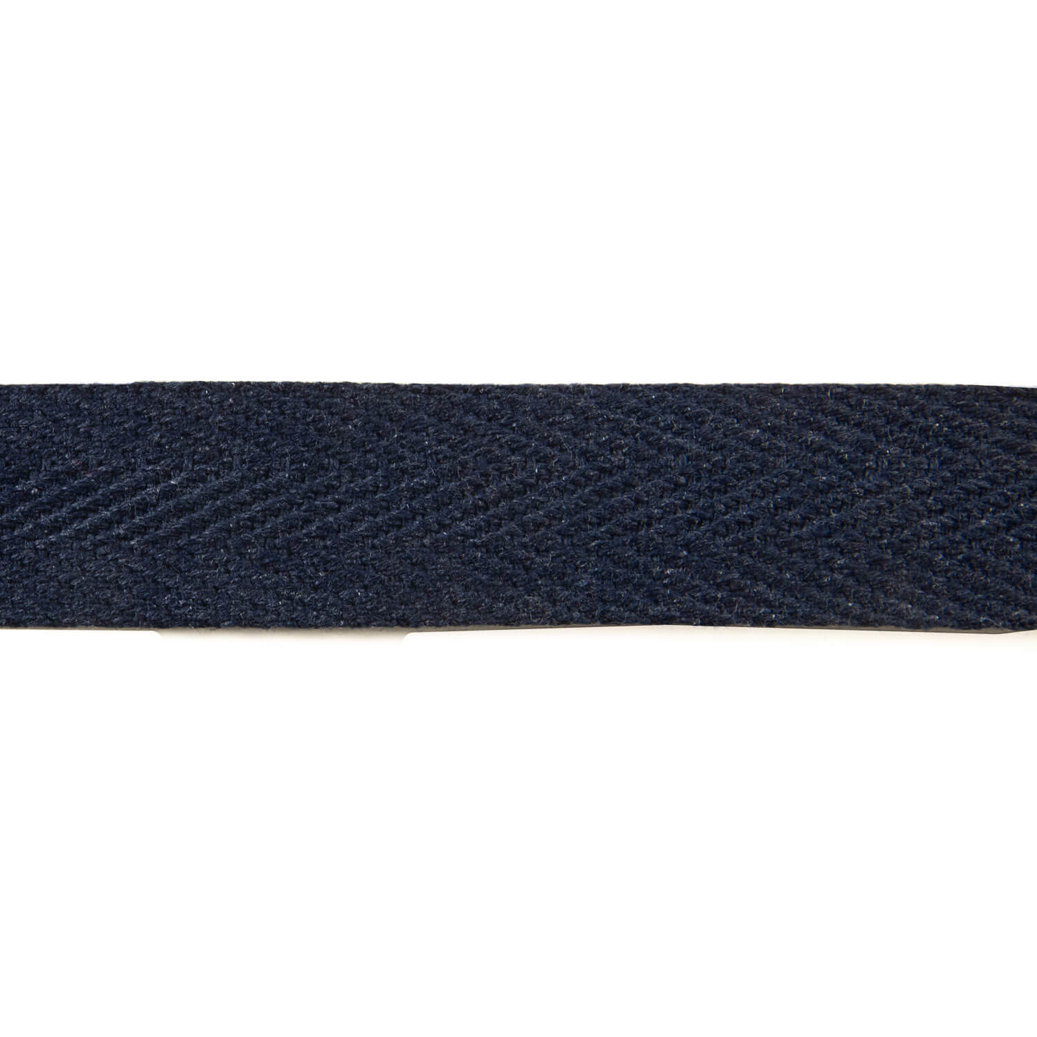 30 mm Navy Blue Cotton Herringbone Ribbon - Ribes y Casals