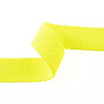 30 mm Fluorescent Yellow Polyester Herringbone Tape - Ribes y Casals