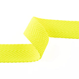 30 mm Fluorescent Yellow Polyester Herringbone Tape - Ribes y Casals