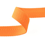 30 mm Fluorescent Orange Polyester Herringbone Tape - Ribes y Casals