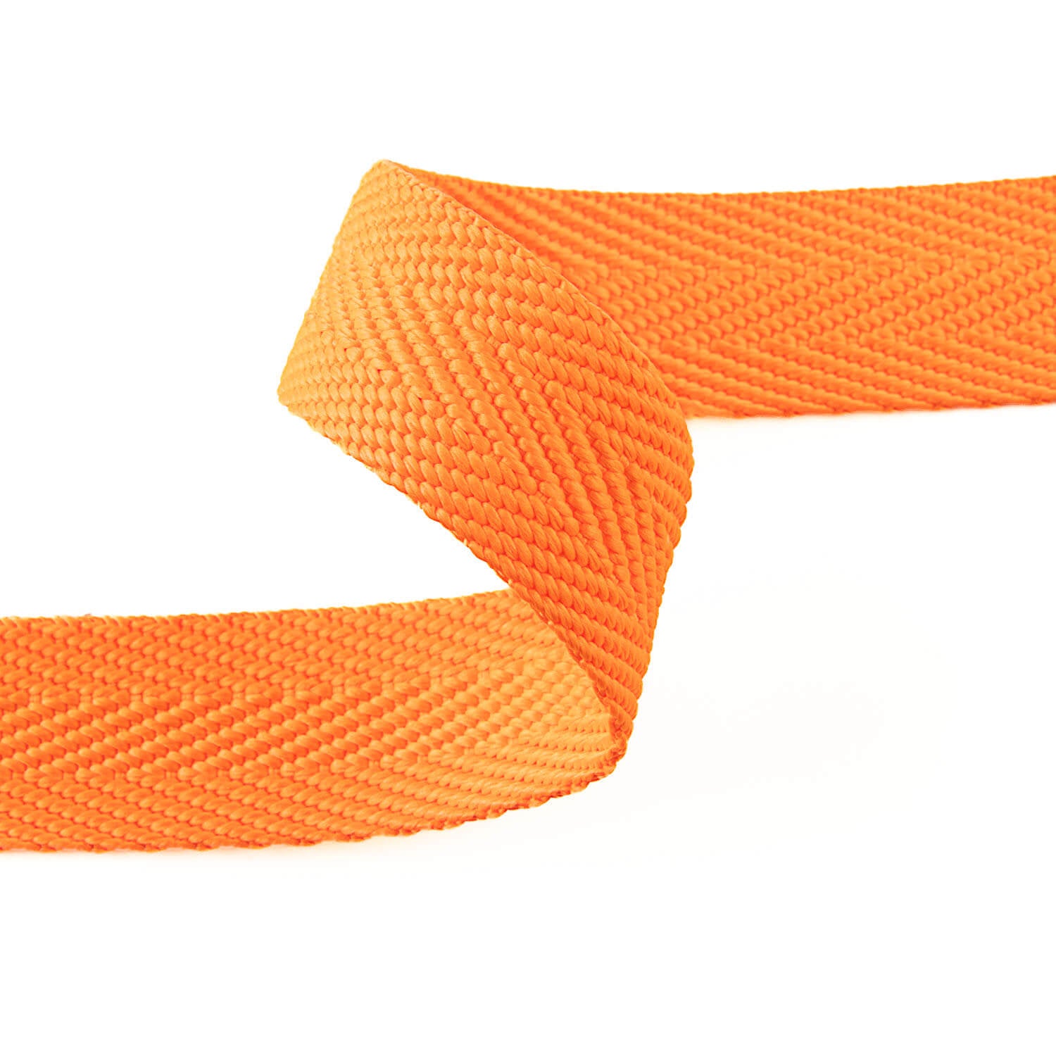 30 mm Fluorescent Orange Polyester Herringbone Tape - Ribes y Casals
