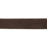30 mm Brown Cotton Herringbone Ribbon - Ribes y Casals