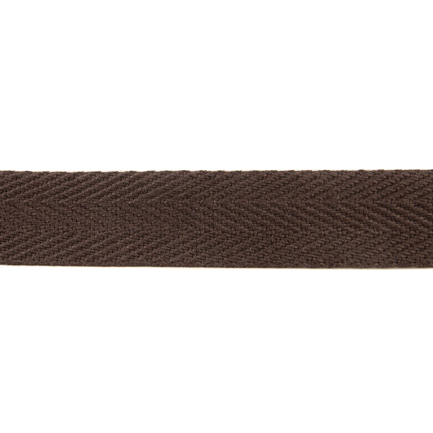 30 mm Brown Cotton Herringbone Ribbon - Ribes y Casals