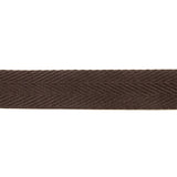 30 mm Brown Cotton Herringbone Ribbon - Ribes y Casals