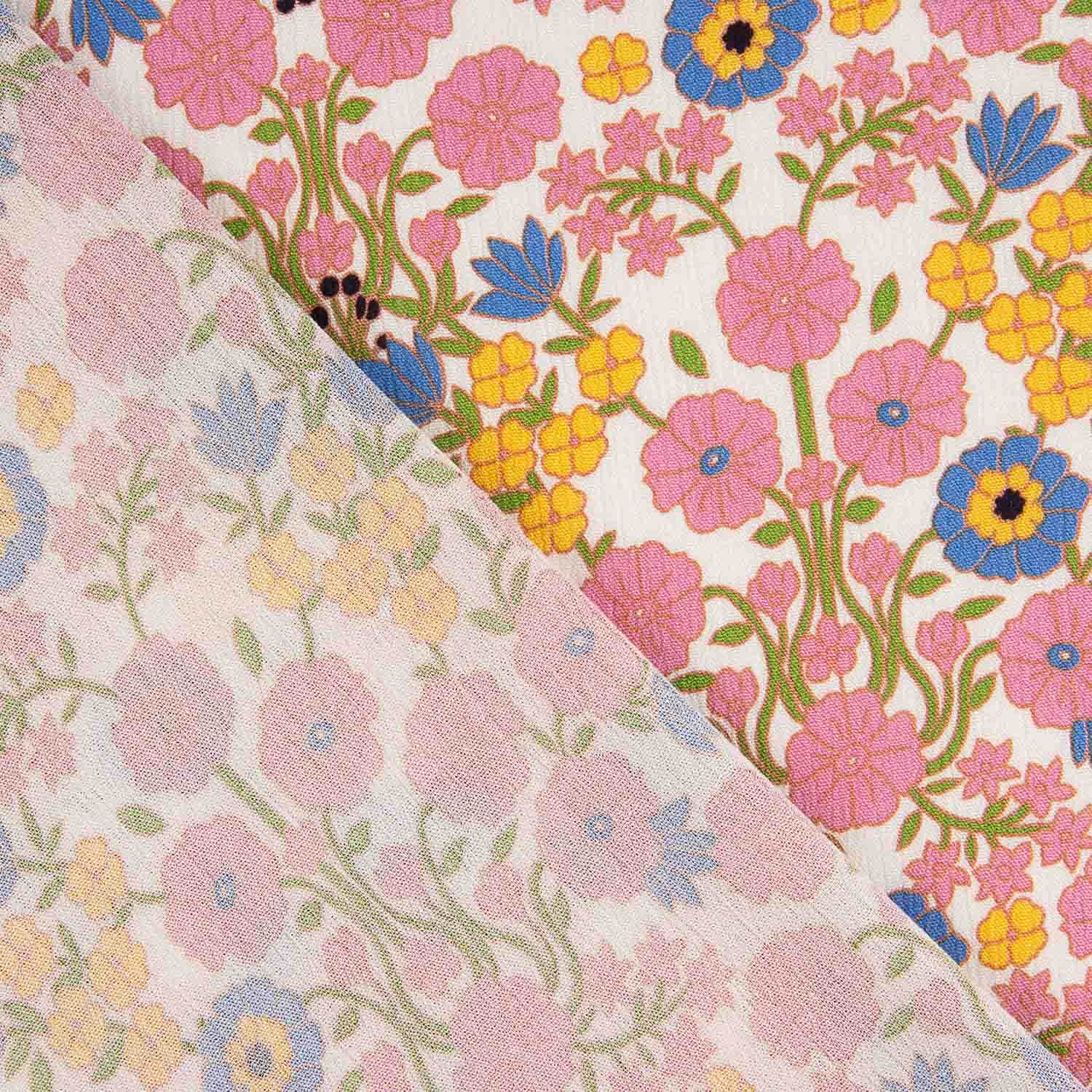 Viscose Bambula Vintage Garden Print - Ribes y Casals