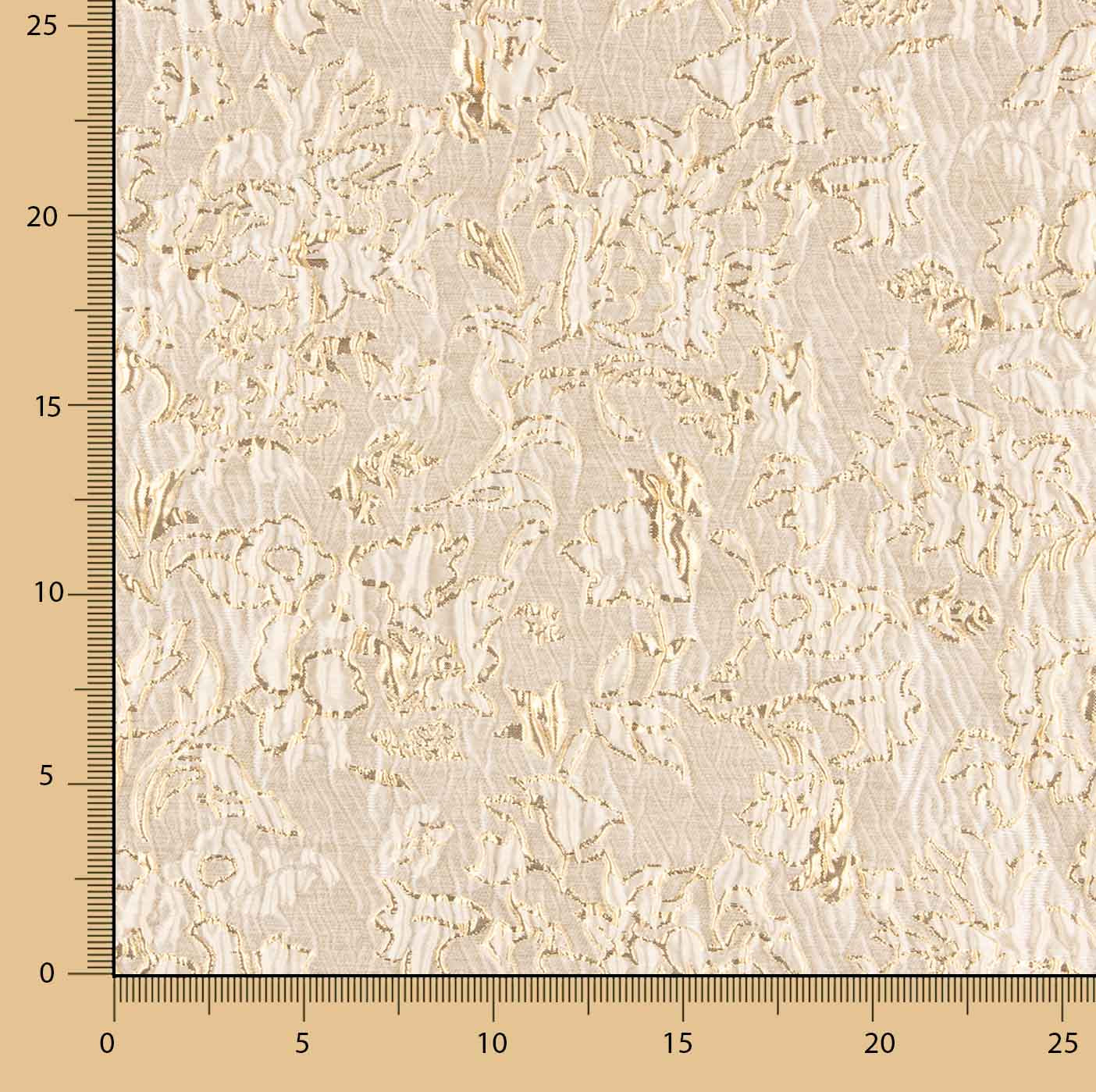 Gold Beige Textured Brocade - Ribes y Casals