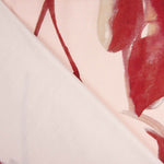 Red Watercolour Floral Print Viscose Satin - Ribes y Casals