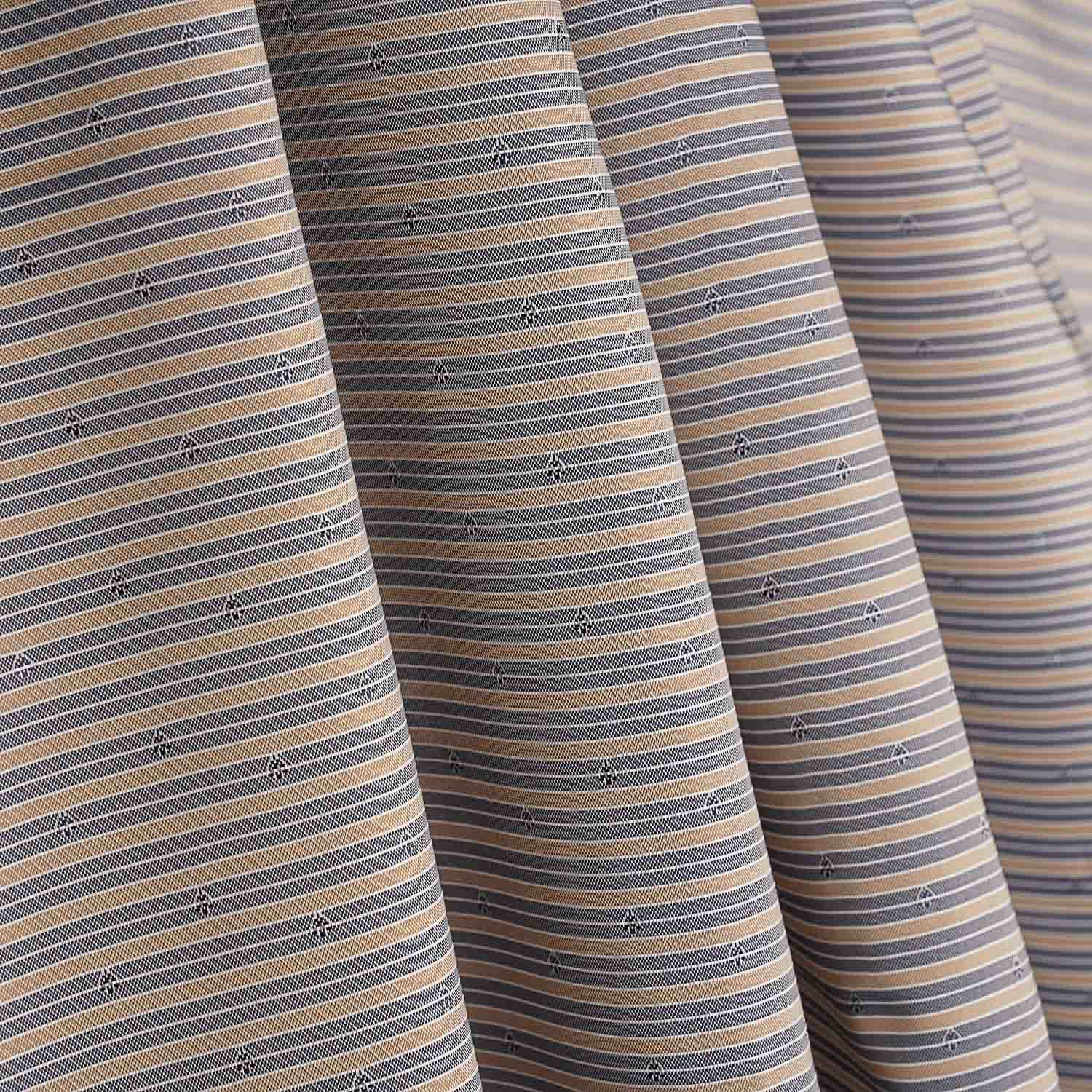 Brown Jacquard Striped Lining - Ribes y Casals