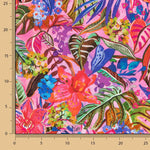 Fuchsia Jungle Print Viscose - Ribes y Casals