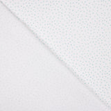 Turquoise and White Polka Dot Printed Calico - Ribes y Casals