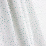 Turquoise and White Polka Dot Printed Calico - Ribes y Casals