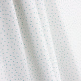 Turquoise and White Polka Dot Printed Calico - Ribes y Casals