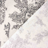 Resin-Coated Toile de Jouy Cotton – Black y White - Ribes y Casals