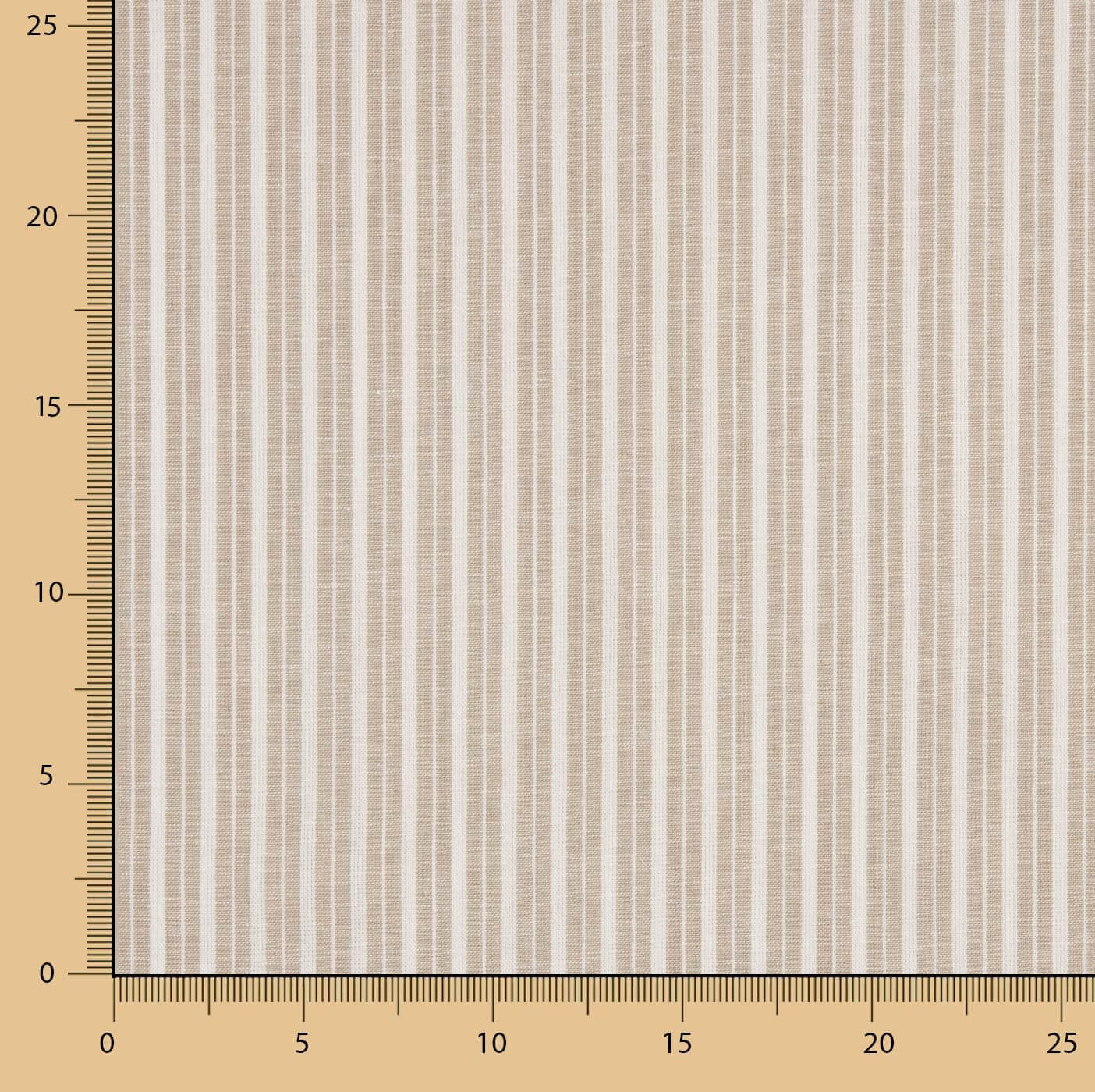 Linen Cotton Stripes Beige - Ribes y Casals